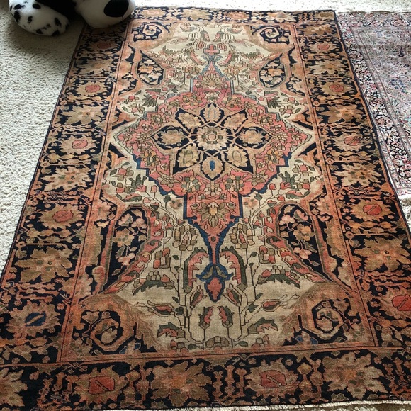 Antique Feraghan Persian Oriental rug - Picture 8 of 8